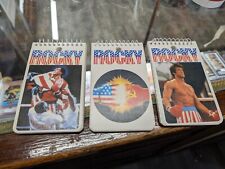 RARE Vintage 1985 Rocky Balboa Winston Toys Note Book Pad Set 3 
