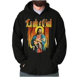 Christian Faith Religious Jesus Lamb of God Hoodie Hooded Sweatshirt Men Women - Picture 1 of 7