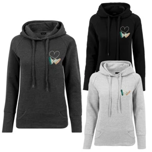 Mister Tee Ladies Kicks Love Emb Hoody Sweater Women's Sweater Front Stick - Picture 1 of 7