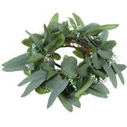 2 Pcs Flower Candle Rings Centerpieces Wreaths Wedding Eucalyptus