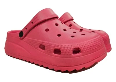 TRUFFLE Ladies Platform Clogs Womens Beach Shoes Pool Sliders Size 3 4 5 6 7 8