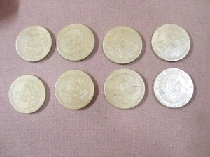 POGS/MILKCAPS STAR WARS SLAMMERS GOLD COLOR COMPLETE SET OF ALL 8 - Picture 1 of 3