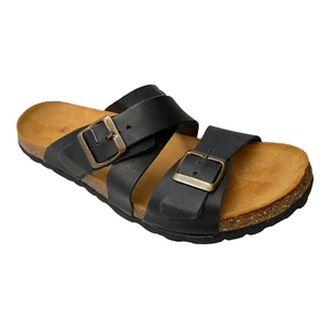 SCHUHE SLIPPER SANDALE HERREN BATA 874 6376 LEDER SCHWARZ ORIGINAL PE 2021 - Bild 1 von 6