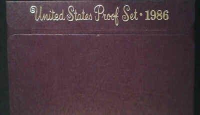 1986-S US Proof Mint Set 5 Coins CLAD 21ssh0715-1 - Image 1 of 4