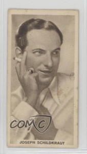 1932 BAT Cinema Artistes Brown Set Fancy Oval Back Joseph Schildkraut #35 2h8