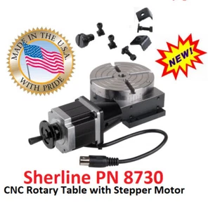Sherline PN 8730  CNC Rotary Table + Step Motor - Picture 1 of 1