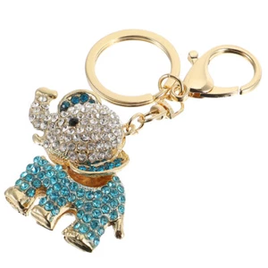 Diamant-Elefant-Schlüsselanhänger Liebhaber Geldbörsenanhänger Für Handtaschen - Picture 1 of 12