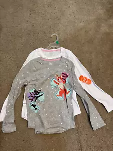 Wonder Nation Team Cozy Girls Long Sleeve Graphic Tee Shirts 2-Pack New L 10-12 - Picture 1 of 3