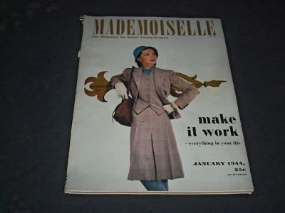 1944 JANUARY MADEMOISELLE MAGAZINE - MAKE IT WORK - SP 6569 Foto 1 de 2