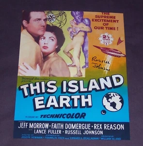 "This Island Earth" signed photo Russell Johnson RARE cult classic rare mint - Picture 1 of 2