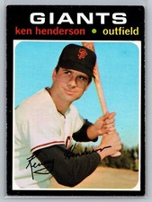 1971 Topps Ken Henderson #155 San Francisco Giants