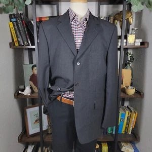 VTG Hugo Boss Ermenegildo Men's Sport Coat VINCI LUCCA Three Button Size 44R - Picture 1 of 21