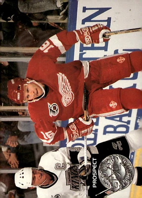 1991-92 Pro Set Platinum - #254 Vladimir Konstantinov (RC) Red Wings - Image 1 of 2