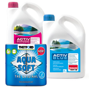 Set Thetford Activ Blue & Aktiv Rinse Toiletten Zusatz Sanitärflüssigkeit je 2L
