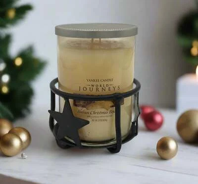 Wrought Iron Star Jar Candle Holder- Amish Made Foto 1 de 4