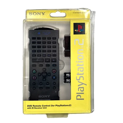 Sony PlayStation 2 DVD Remote Control PS2 & IR Receiver SCPH-1017 NEW Not Sealed - Image 1 of 4