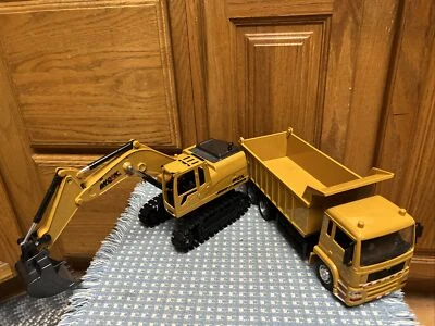 Excavator  1:20 Dump Truck Construction Model Ao Hai  12” Toy - Image 1 of 4