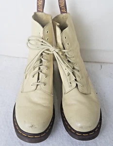 Dr. Martens 1460 Pascal Virginia Damenstiefel Leder butterzitronengelb Größe 11 - Bild 1 von 17
