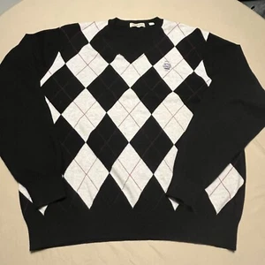 peter millar kaschmir pullover xl Harlekin Pulli - Blau & Weiß - Bild 1 von 8