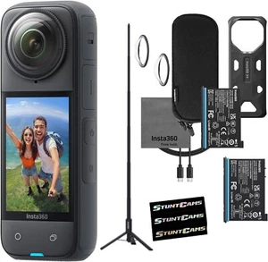 Insta360 X4 8K Waterproof 72MP 360° Action Helmet Camera + Battery Tripod Stick - Picture 1 of 17