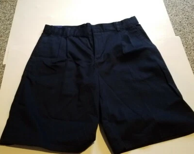 Pantalones Cortos Niños Marca Arrow Azul Marino Plisados Delanteros Estilo A861001H Talla HUSKY 16 Foto 1 de 4