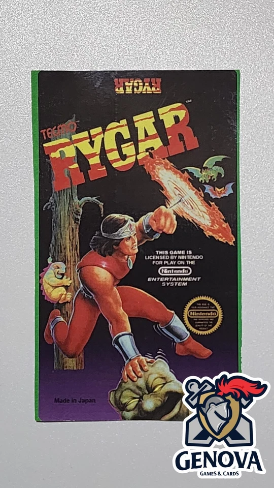 Rygar Nes Replacement Game Label Sticker Precut - Image 1 of 1