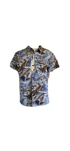 High Surf Blue Floral Short Sleeve Hawaiian Shirt Men’s Medium NEW - Picture 1 of 6