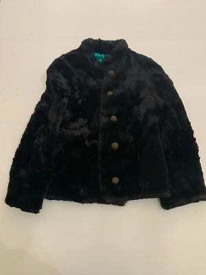 Vintage 1960's Black Rabbit's Fur Women's Jacket - Image 1 of 4