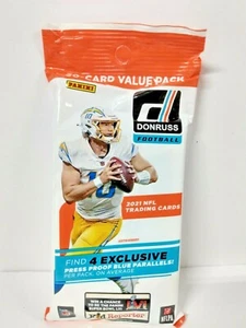 2021 Panini Donruss NFL Football Trading Cards Cello Pack 30 Cards 4 Exclusives - Picture 1 of 2