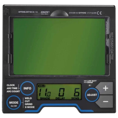 Nuevo conjunto de lentes de oscurecimiento automático Miller 259572 para casco de soldadura T94i Foto 1 de 4