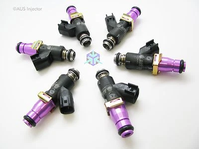 Set of 6 AUS Injectors 1200 cc HIGH FLOW fit PORSCHE 911 / 996 1998-2005 [A6-E] - Image 1 of 4