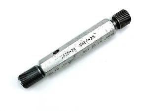 THREAD PLUG GAGE  .625-24 UNEF-2B (5/8) GO NOGO PD Inspection Work Tool G.WALLEY - Picture 1 of 3