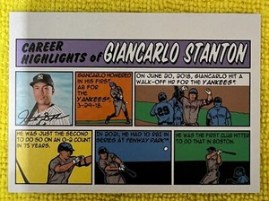 2022 Topps Heritage High Number/ Giancarlo Stanton/ 1973 Comic Highlights
