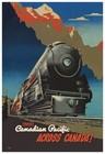 Canadian Pacific Railway Across Canada! 1947 Vintage-Style Travel Poster