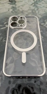 coque argent transparente avec MagSafe pour Apple iPhone 13 PRO neuve - Photo 1 sur 12
