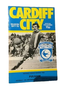 CARDIFF CITY V FULHAM - DIVISION TWO - 24/9/1977 - GEORGE BEST - Picture 1 of 1