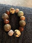 Stretch Bracelet With Wooden Beads