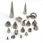 20 50pcs Silver Spots Cone Screw Metal Studs Leather craft Rivet Bullet Spikes