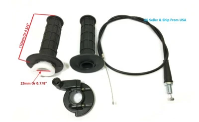 Barra de agarre de mango giratorio y cable de acelerador para mini bicicleta Honda XR80 XR80R Foto 1 de 4