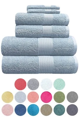 DIAMONDTEX30 Luxury Egyptian Cotton Towels 600 GSM 8 Piece Bale Set Face Hand Bath Towels