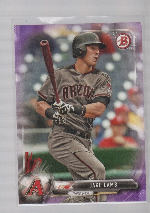 JAKE LAMB 2017 BOWMAN PURPLE PARALLEL CARD #71  /250 - Image 1 of 1