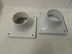Pair of Portfolio Pier Mount Base Cast Aluminum Pier Mount Adapters White NEW - Picture 1 of 9