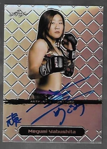 MEGUMI YABUSHITA 2011 hoja MMA metal UFC auténtico refractor de firma automático/50 - Imagen 1 de 2