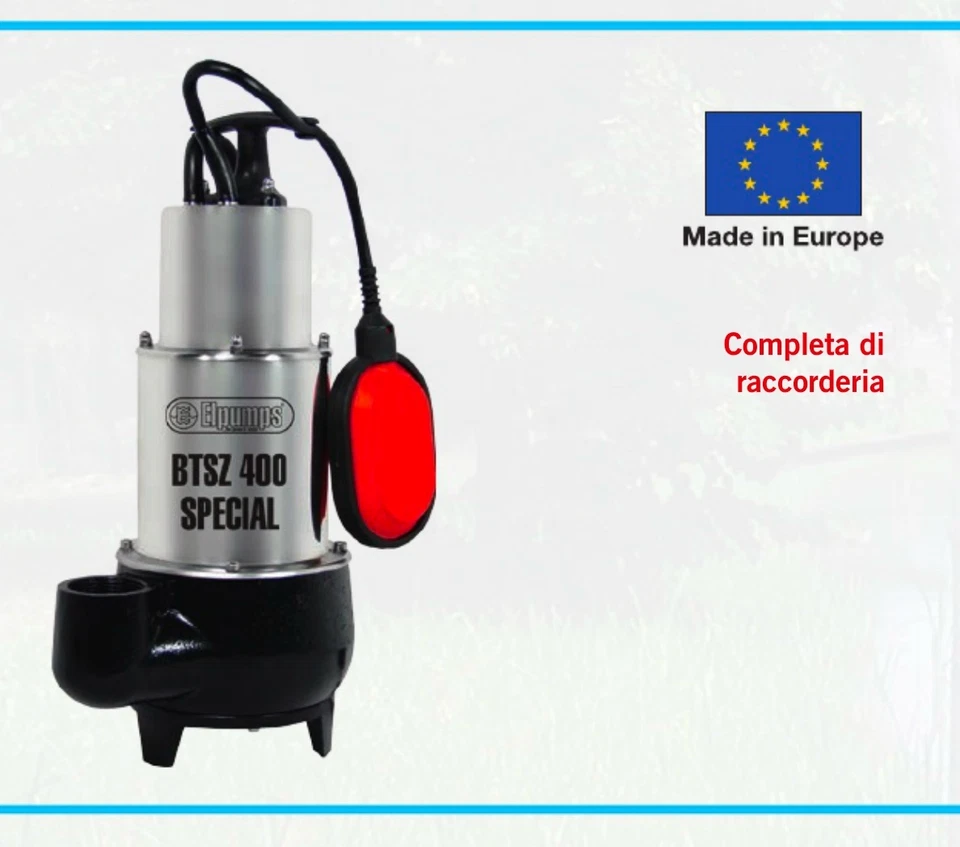 Pumpe unter Wasser Schwarz Pumpe 1200w Elpumps Bitz Kanalisation Bausteine Acid - Bild 1 von 1