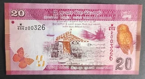 Sri Lanka billet de 20 Roupies 2021 Pick-123H neuf ( UNC ) - Picture 1 of 2