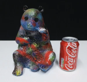 Scultura 'Panda' originale Jeremy Olsen graffiti street art £895 - 23 cm - Foto 1 di 14