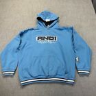 Vintage And1 Hoodie Youth Large 14/16 Blue Pullover Basketball Y2K