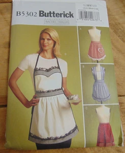 Butterick 5302 Aprons in Four Styles Pattern Misses' S-L (8-18) Uncut - Picture 1 of 3