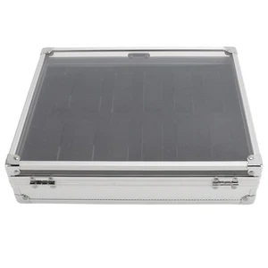 Aluminum Rectangle Jewellery Display Storage Aluminum Watch Display Case - Picture 1 of 12