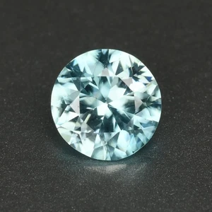0.82ct Remarkable Perfect Round Cut 5.5 MM 100%Natural Blue Cambodia Blue Zircon - Picture 1 of 5